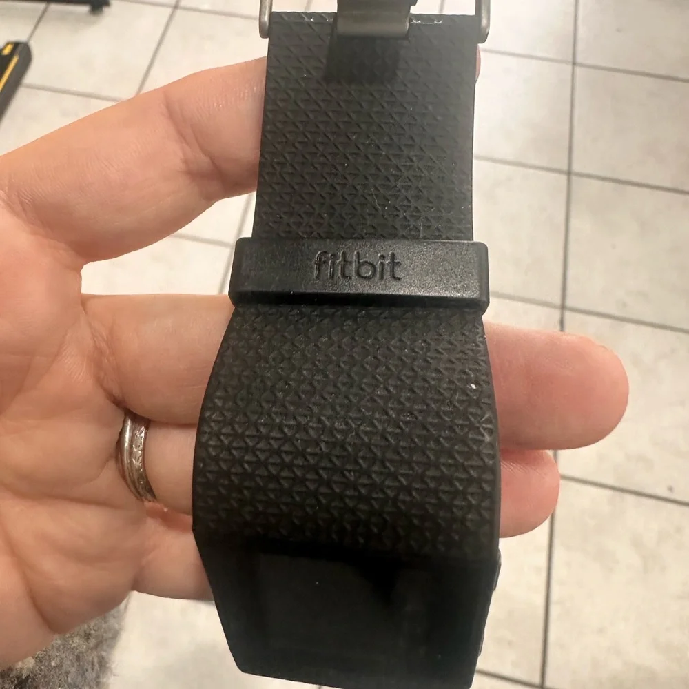 Smart Fitness Tracker with Heart Rate Monitor - Black Fitbit Surge fitness